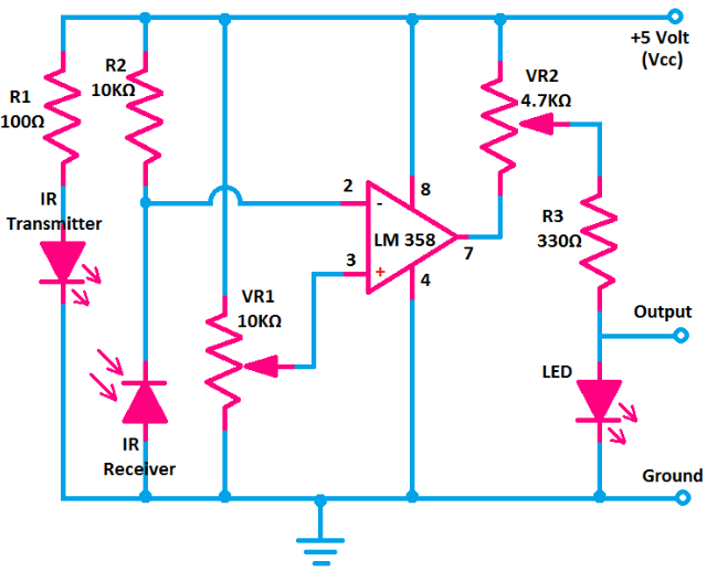 Infrared Sensor Circuit Diagram