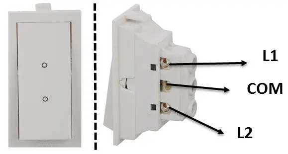 Two-Way Switch with Terminals