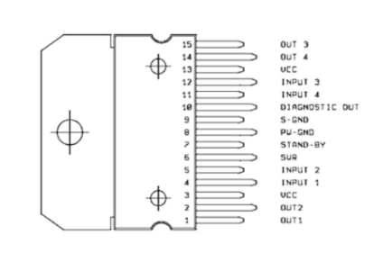 TDA7379 Pinout