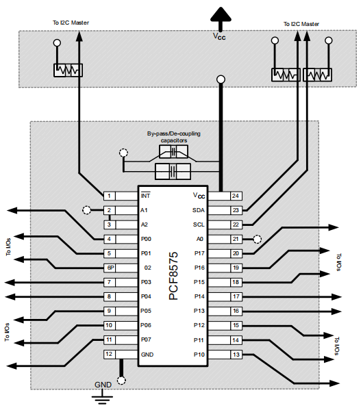 PCF8575 Layout Example