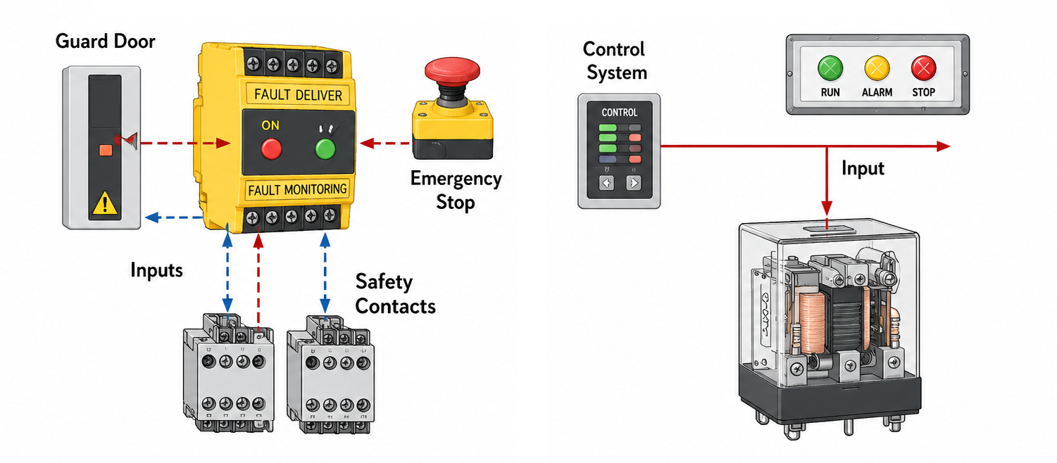 Safety Relay vs Standard Relay