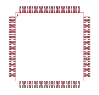 EPM7064STC100-7 Footprint