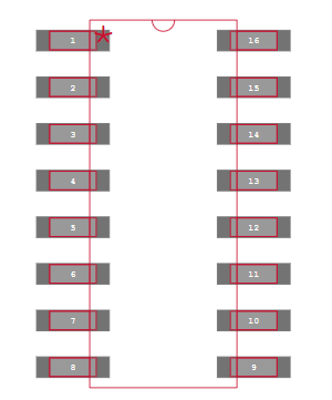 ADM202JRN Footprint
