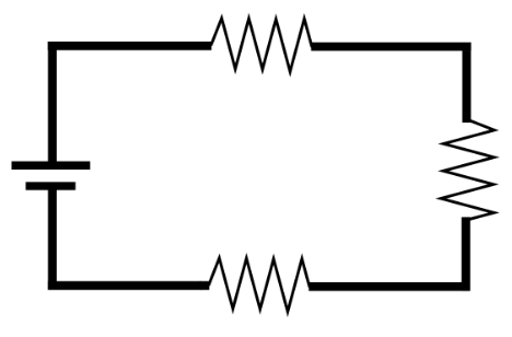 Series Circuit with Battery and Resistors