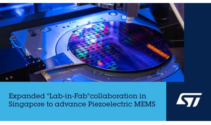 Stmicroelectronics объявляет о расширении программы совместной работы «лаборатории» в Сингапуре для продвижения Piezoelectric MEMS Technologies